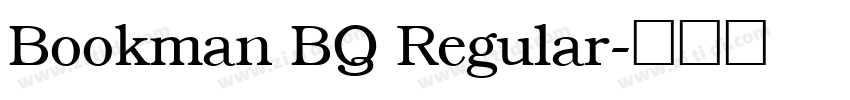 Bookman BQ Regular字体转换